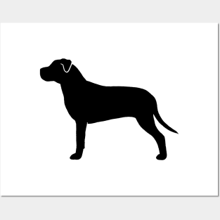 American Pit Bull Terrier Silhouette Posters and Art